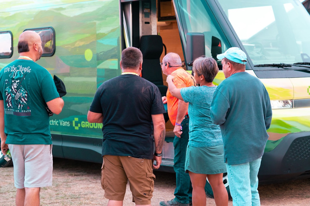 G2 at Overland Expo with visitors